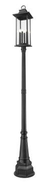 Exterior Post/Pier Head by Z-Lite ( 224 | 5017PHXLR-564P-BK Tiberius ) 