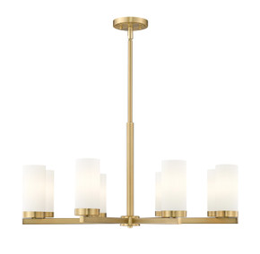 Mid. Chandeliers Glass Up by Z-Lite ( 224 | 3044-8MGLD Danica ) 