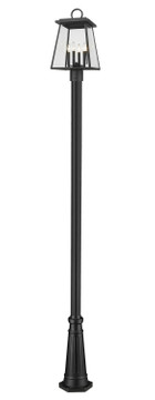 Exterior Post/Pier Head by Z-Lite ( 224 | 521PHBR-519P-BK Broughton ) 