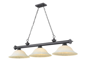 Linear/Island 3 Light Bar by Z-Lite ( 224 | 2306-3BP-WM16 Cordon ) 