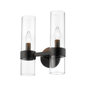 Sconces Double Glass by Z-Lite ( 224 | 4008-2S-MB Datus ) 