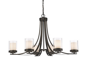 Mid. Chandeliers Glass Up by Z-Lite ( 224 | 426-6-OB Willow ) 