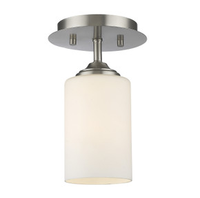 Semi-Flush Mts. Glass Down by Z-Lite ( 224 | 435F1-BN Bordeaux ) 