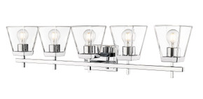 Bathroom Fixtures Five+Lights by Z-Lite ( 224 | 819-5V-CH Lauren ) 