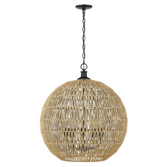 Pendants Fabric Shade by Golden ( 62 | 6933-5P BLK-NR Florence ) 