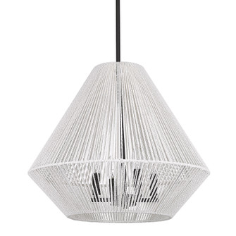 Pendants Fabric Shade by Golden ( 62 | 6937-4P BLK-WR Valentina ) 