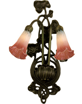 Sconces Double Glass by Meyda Tiffany ( 57 | 17616 Pink/White Pond Lily ) 