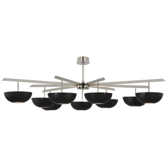 Large Chandeliers Metal Shade by Visual Comfort Signature ( 268 | ARN 5522PN-BLK Valencia ) 
