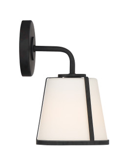 Sconces Single Glass by Crystorama ( 60 | FUL-911-BK Fulton ) 