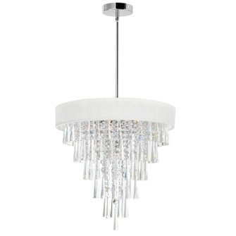 Mid. Chandeliers Drum Shade by CWI Lighting ( 401 | 5523P22C (Off White) Franca ) 