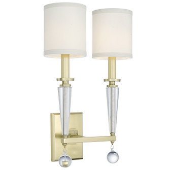 Sconces Double Candle by Crystorama ( 60 | 8102-AG Paxton ) 