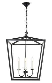 Foyer/Hall Lanterns Open Frame by Elegant Lighting ( 173 | LD6008D20BK Maddox ) 