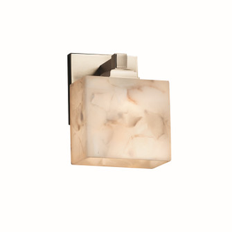 Sconces Single Glass by Justice Designs ( 102 | ALR-8437-55-NCKL Alabaster Rocks ) 