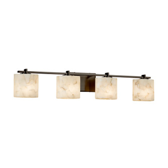 Bathroom Fixtures Four Lights by Justice Designs ( 102 | ALR-8444-30-DBRZ Alabaster Rocks ) 