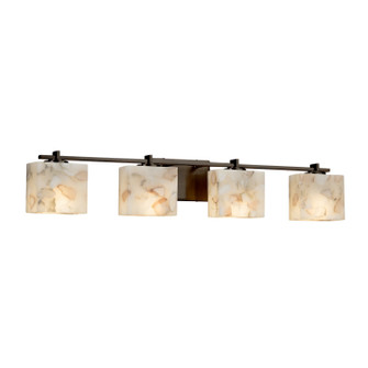 Bathroom Fixtures Four Lights by Justice Designs ( 102 | ALR-8444-55-DBRZ Alabaster Rocks ) 