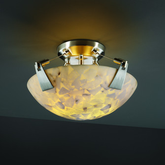 Semi-Flush Mts. Bowl Style by Justice Designs ( 102 | ALR-9630-35-NCKL-LED2-2000 Alabaster Rocks ) 