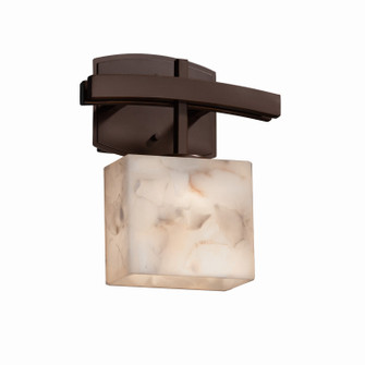 Sconces Single Glass by Justice Designs ( 102 | ALR-8597-55-DBRZ Alabaster Rocks ) 