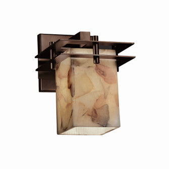 Sconces Single Glass by Justice Designs ( 102 | ALR-8171-15-DBRZ-LED1-700 Alabaster Rocks ) 