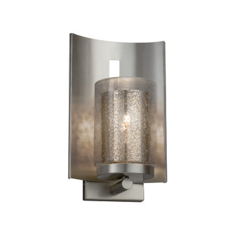 Exterior Sconces by Justice Designs ( 102 | FSN-7591W-10-MROR-NCKL-LED1-700 Fusion ) 