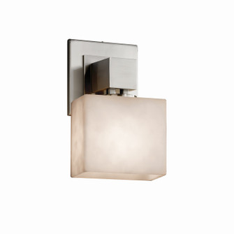 Sconces Single Glass by Justice Designs ( 102 | CLD-8707-55-NCKL Clouds ) 