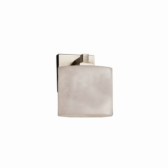 Sconces Single Glass by Justice Designs ( 102 | CLD-8437-30-NCKL Clouds ) 