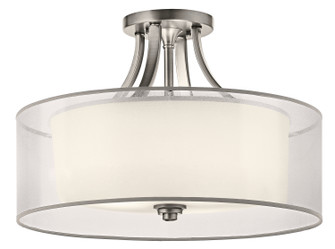 Semi-Flush Mts. Drum Shade by Kichler ( 12 | 42387AP Lacey ) 