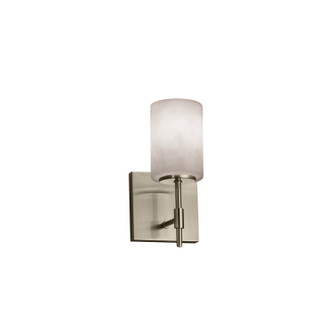 Sconces Single Glass by Justice Designs ( 102 | CLD-8411-10-NCKL Clouds ) 