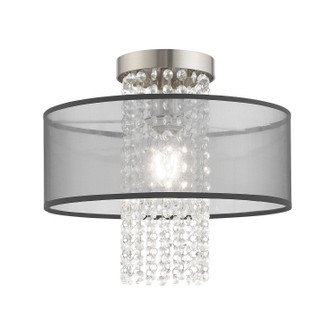 Semi-Flush Mts. Drum Shade by Livex Lighting ( 107 | 43202-91 Bella Vista ) 