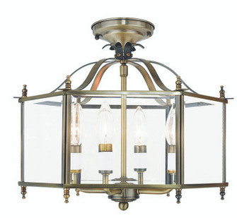 Semi-Flush Mts. Candle by Livex Lighting ( 107 | 4398-01 Livingston ) 