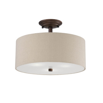 Semi-Flush Mts. Drum Shade by Millennium ( 59 | 3123-RBZ Jackson ) 