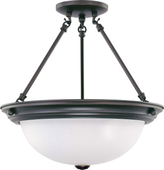 Semi-Flush Mts. Bowl Style by Nuvo Lighting ( 72 | 60-3151 Close to Ceiling Mahogany Bronze ) 
