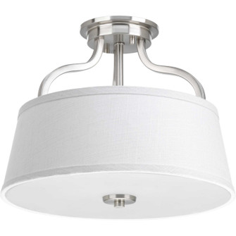 Semi-Flush Mts. Drum Shade by Progress Lighting ( 54 | P3720-09 Arden ) 