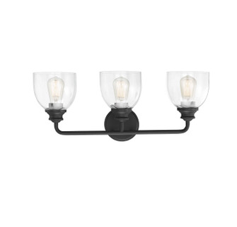 Bathroom Fixtures Three Lights by Savoy House ( 51 | 8-7205-3-BK Vale ) 