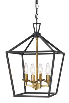 Foyer/Hall Lanterns Open Frame by Trans Globe Imports ( 110 | 10264 BK/AG ) 