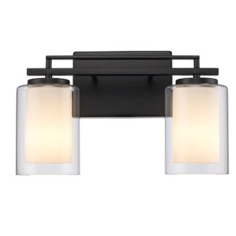 Bathroom Fixtures Two Lights by Trans Globe Imports ( 110 | 22482 BK Lisbon ) 