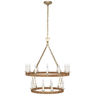 Large Chandeliers Candle by Visual Comfort Signature ( 268 | CHC 5878AB/NRT Darlana Wrapped ) 