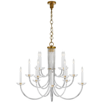 Mid. Chandeliers Candle by Visual Comfort Signature ( 268 | ARN 5116HAB-CG Wharton ) 