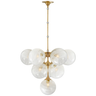 Mid. Chandeliers Glass Down by Visual Comfort Signature ( 268 | ARN 5401HAB-WG Cristol ) 