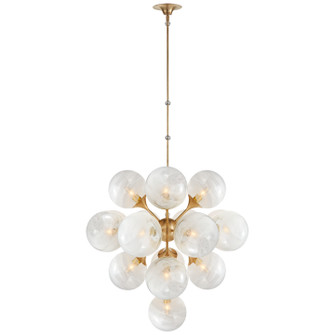 Mid. Chandeliers Glass Down by Visual Comfort Signature ( 268 | ARN 5402HAB-WG Cristol ) 