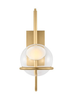 Sconces Single Glass by Visual Comfort Modern ( 182 | 700WSCRBY18NB-LED927-277 Crosby ) 