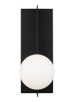 Sconces Single Glass by Visual Comfort Modern ( 182 | 700WSOBLB-LED930 Orbel ) 