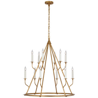 Large Chandeliers Candle by Visual Comfort Signature ( 268 | JN 5175GI Lorio ) 