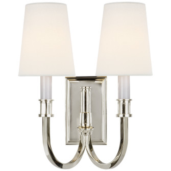Sconces Double Candle by Visual Comfort Signature ( 268 | TOB 2328PN-L Modern Library ) 