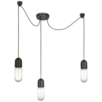 Mini Pendants 3 Light Cluster by Visual Comfort Signature ( 268 | TOB 5645BZ/HAB-CG-3 Junio ) 