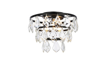 Flush Mounts Glass Down by Elegant Lighting ( 173 | 1101F10BK Ella ) 