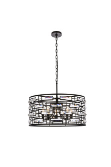 Pendants Drum Shade by Elegant Lighting ( 173 | 1108D24BK Kennedy ) 