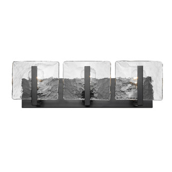 Bathroom Fixtures Three Lights by Golden ( 62 | 3164-BA3 BLK-HWG Aenon ) 