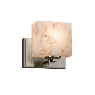 Sconces Single Glass by Justice Designs ( 102 | ALR-8447-55-NCKL-LED1-700 Alabaster Rocks ) 