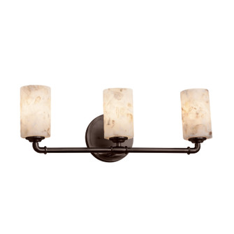 Bathroom Fixtures Three Lights by Justice Designs ( 102 | ALR-8463-10-DBRZ Alabaster Rocks ) 