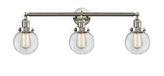 Bathroom Fixtures Three Lights by Innovations ( 405 | 205-SN-G202-6-LED Franklin Restoration ) 